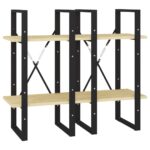 Bibliothèque à 4 niveaux 40x30x140 cm Bois de pin massif – Image 3
