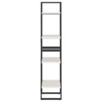 Bibliothèque à 4 niveaux blanc 40x30x140 cm bois de pin massif – Image 5