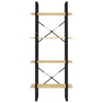 Bibliothèque à 4 niveaux 60x30x140 cm Bois de pin massif – Image 4