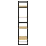 Bibliothèque à 4 niveaux 60x30x140 cm Bois de pin massif – Image 5
