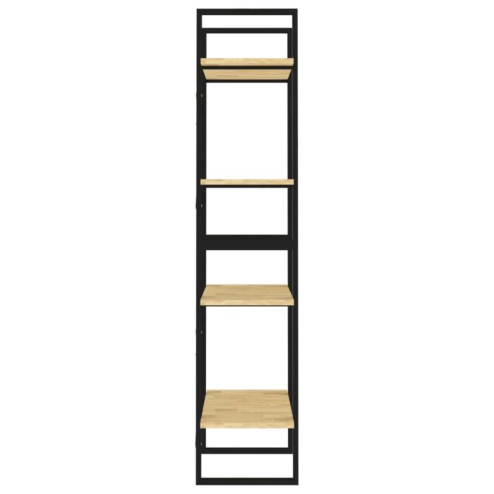 Bibliothèque à 4 niveaux 60x30x140 cm Bois de pin massif – Image 5