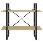 Bibliothèque à 2 niveaux chêne sonoma bois d'ingénierie – Image 3