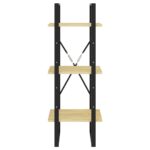 Bibliothèque à 3 niveaux 40x30x105 cm Bois de pin massif – Image 4