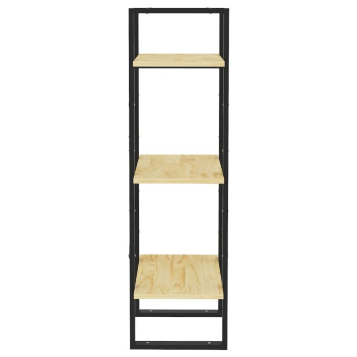 Bibliothèque à 3 niveaux 40x30x105 cm Bois de pin massif – Image 5