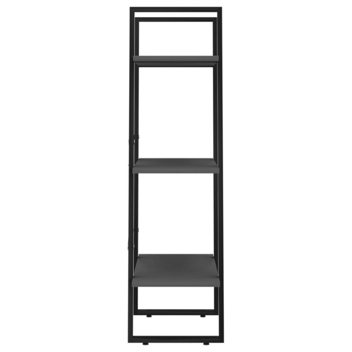 Étagère de rangement gris 60x30x105 cm bois d'ingénierie – Image 4