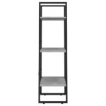 Étagère de rangement gris béton 60x30x105 cm bois d'ingénierie – Image 4
