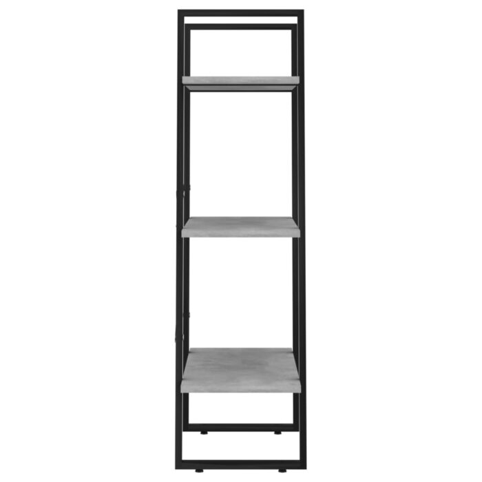 Étagère de rangement gris béton 60x30x105 cm bois d'ingénierie – Image 4
