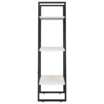 Étagère de rangement Blanc 60x30x105 cm Bois de pin massif – Image 5