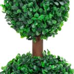 Plante de buis artificiel avec pot Forme de boule Vert 60 cm – Image 2