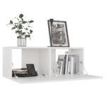 Meubles TV 4 pcs Blanc 80x30x30 cm Bois d'ingénierie – Image 2