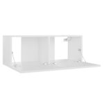 Ensemble de meubles TV 3 pcs Blanc Bois d'ingénierie – Image 5