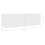 Ensemble de meubles TV 6 pcs Blanc Bois d'ingénierie – Image 6