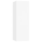 Ensemble de meuble TV 4 pcs Blanc Bois d'ingénierie – Image 4