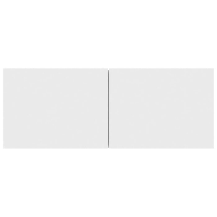 Meubles TV 3 pcs Blanc Bois d'ingénierie – Image 3