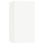 Ensemble de meuble TV 4 pcs Blanc Bois d'ingénierie – Image 3