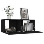 Ensemble de meubles TV 6 pcs Noir Bois d'ingénierie – Image 2