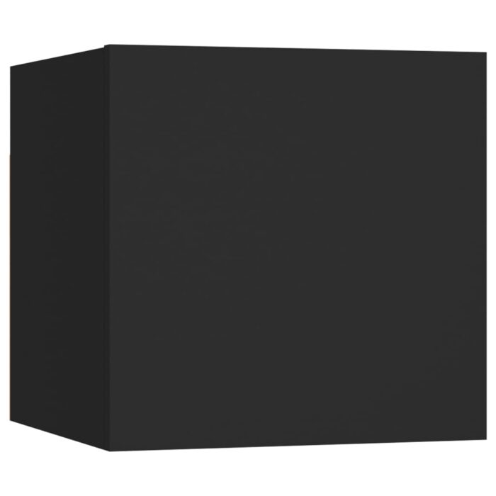 Ensemble de meubles TV 6 pcs Noir Bois d'ingénierie – Image 4