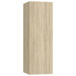 Ensemble de meubles TV 3 pcs Chêne sonoma Bois d'ingénierie – Image 3