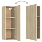 Ensemble de meubles TV 3 pcs Chêne sonoma Bois d'ingénierie – Image 5