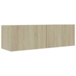 Ensemble de meuble TV 5 pcs Chêne sonoma Bois d'ingénierie – Image 4