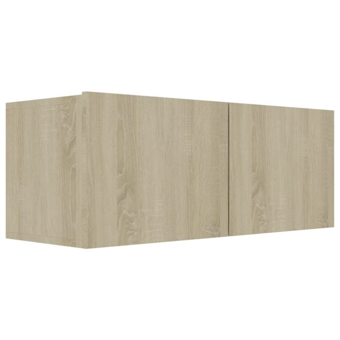 Meubles TV 3 pcs Chêne sonoma Bois d'ingénierie – Image 2