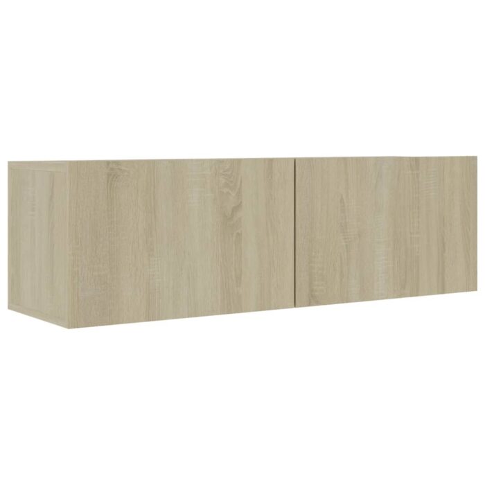 Ensemble de meuble TV 2 pcs Chêne sonoma Bois d'ingénierie – Image 3