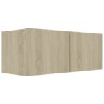 Ensemble de meubles TV 4 pcs Chêne sonoma Bois d'ingénierie – Image 2