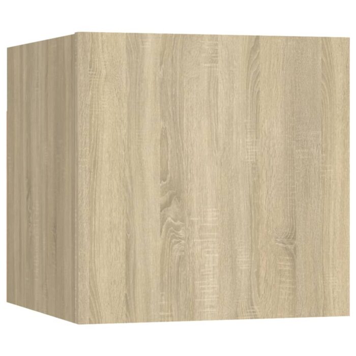 Ensemble de meubles TV 4 pcs Chêne sonoma Bois d'ingénierie – Image 3