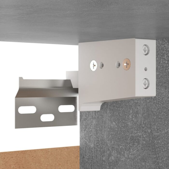 Ensemble de meubles TV 6 pcs Gris béton Bois d'ingénierie – Image 9
