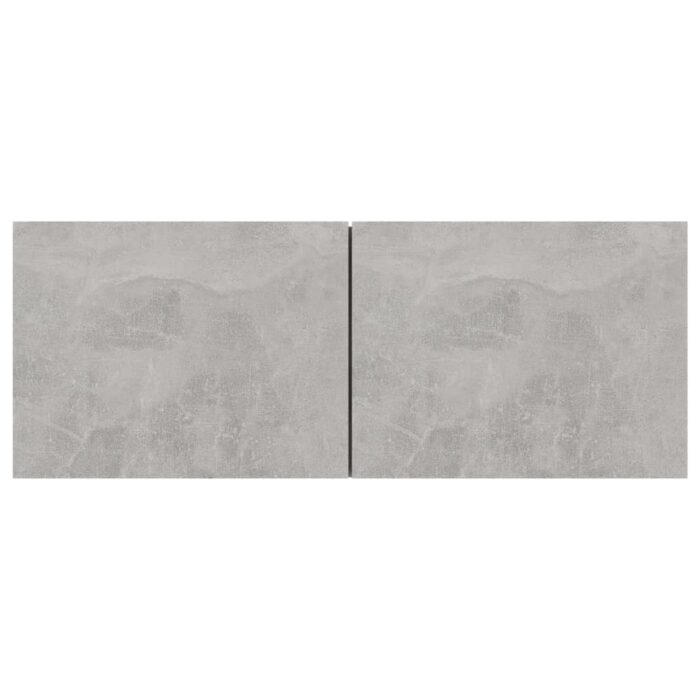 Meubles TV 3 pcs Gris béton Bois d'ingénierie – Image 3