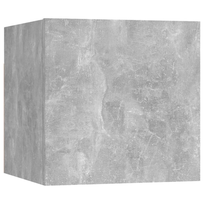 Ensemble de meuble TV 8 pcs Gris béton Bois d'ingénierie – Image 4