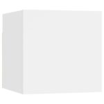 Tables de chevet 2 pcs Blanc 30,5x30x30 cm Bois d'ingénierie – Image 4