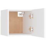 Tables de chevet 2 pcs Blanc 30,5x30x30 cm Bois d'ingénierie – Image 7