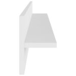 Étagères murales 2 pcs Blanc 80x11,5x18 cm bois d'ingénierie – Image 5