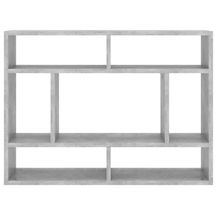 Étagère murale Gris béton 75x16x55 cm Bois d'ingénierie – Image 2