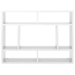 Étagère murale Blanc brillant 75x16x55 cm Bois d'ingénierie – Image 2
