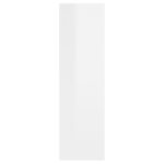 Étagère murale Blanc brillant 75x16x55 cm Bois d'ingénierie – Image 3