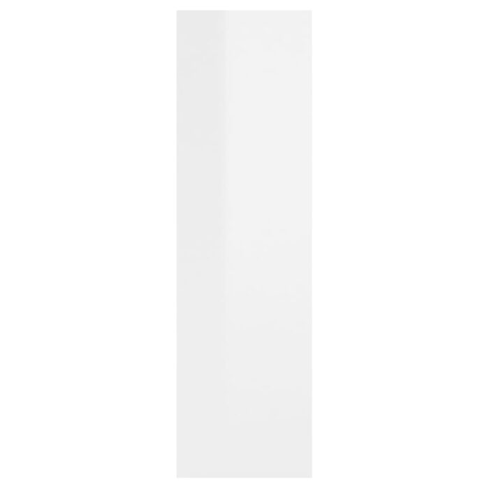 Étagère murale Blanc brillant 75x16x55 cm Bois d'ingénierie – Image 3