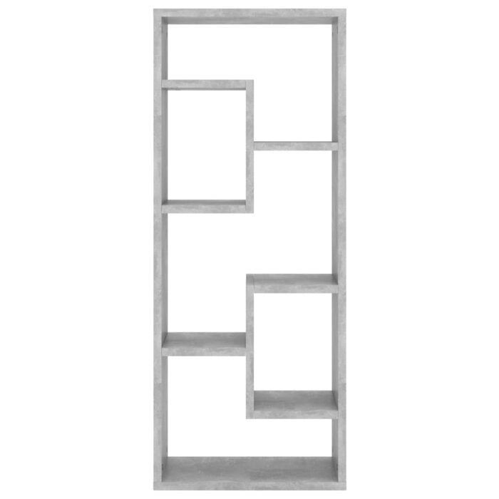 Étagère murale Gris béton 36x16x90 cm Bois d'ingénierie – Image 2