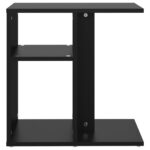 Table d'appoint Noir 50x30x50 cm Bois d’ingénierie – Image 3