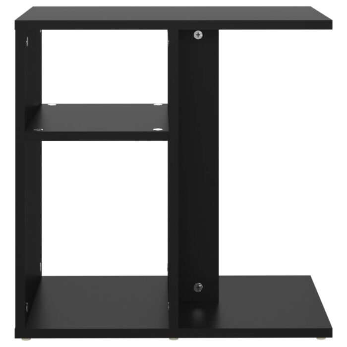 Table d'appoint Noir 50x30x50 cm Bois d’ingénierie – Image 3