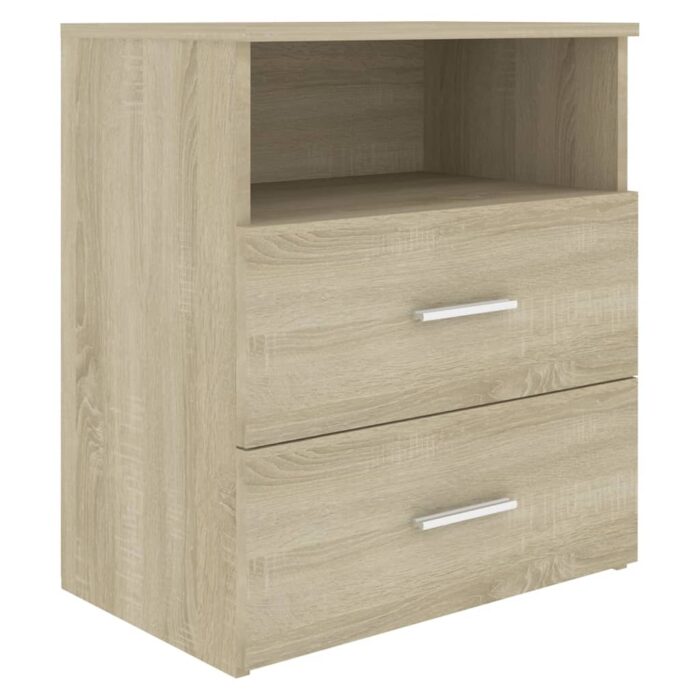 Tables de chevet 2 pcs Chêne sonoma 50x32x60 cm – Image 3