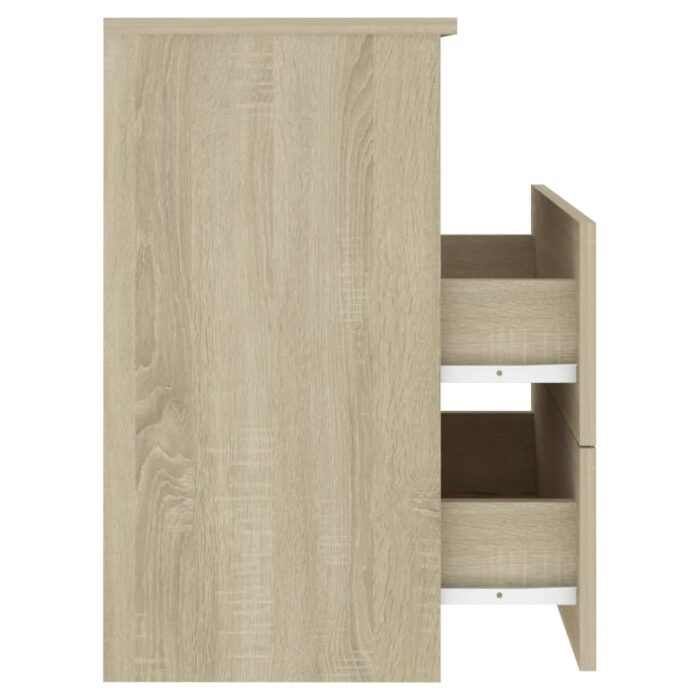Tables de chevet 2 pcs Chêne sonoma 50x32x60 cm – Image 6