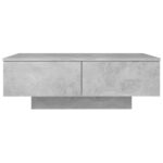 Table basse Gris béton 90x60x31 cm Bois d’ingénierie – Image 2