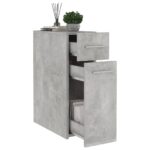 Armoire d'apothicaire Gris béton 20x45,5x60 cm Bois ingénierie – Image 2