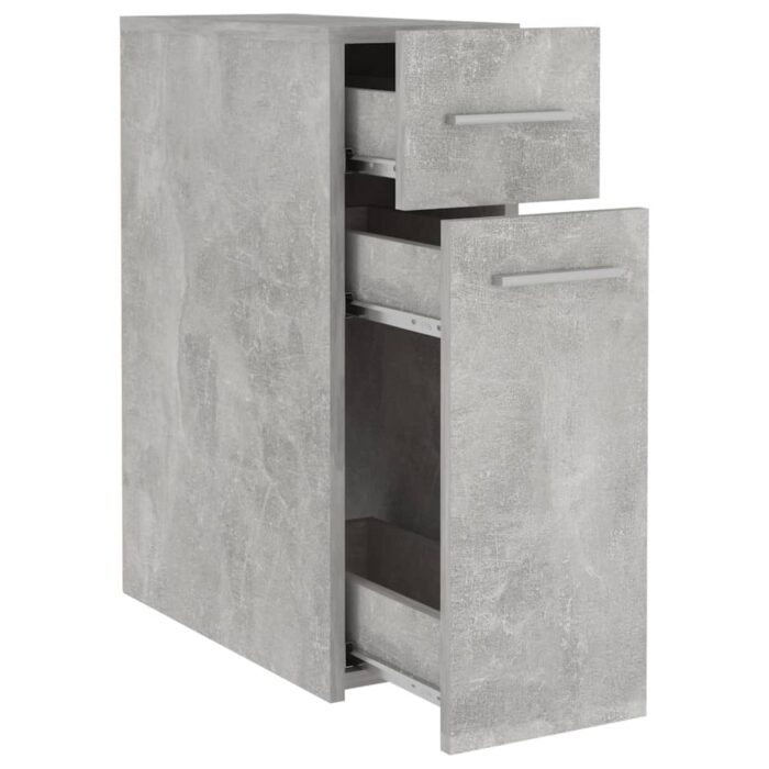 VXL8720286587362_g_en_hd_3.jpg Armoire d'apothicaire Gris béton 20x45,5x60 cm Bois ingénierie – Image 3