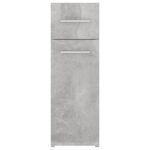 Armoire d'apothicaire Gris béton 20x45,5x60 cm Bois ingénierie – Image 4