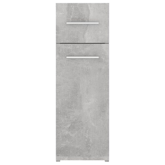 VXL8720286587362_g_en_hd_4.jpg Armoire d'apothicaire Gris béton 20x45,5x60 cm Bois ingénierie – Image 4