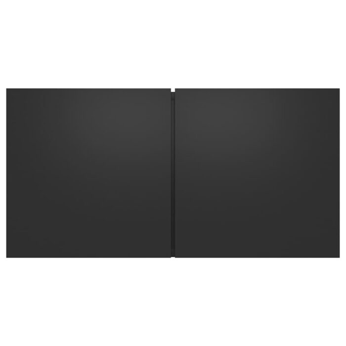 Meuble TV suspendu Noir 60x30x30 cm – Image 2