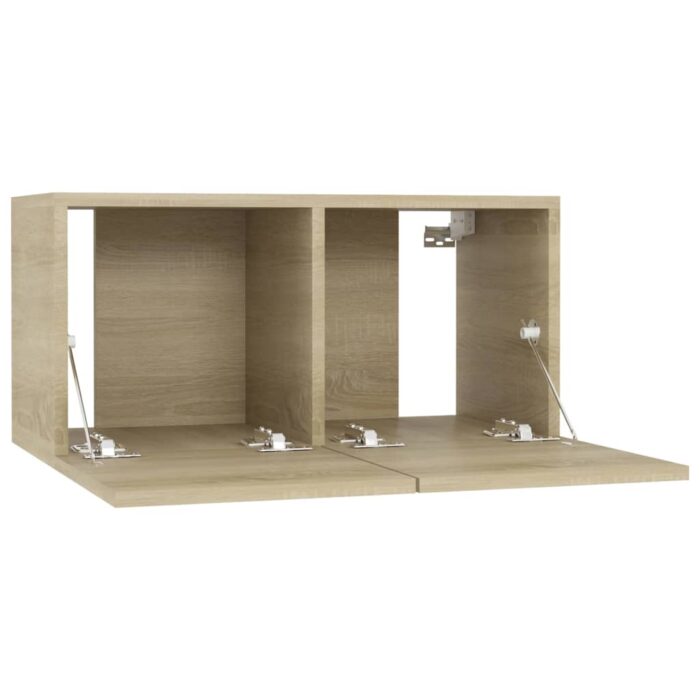 Meuble TV suspendu Chêne sonoma 60x30x30 cm – Image 3